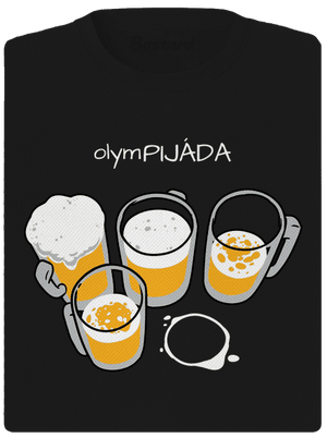 Pijáda dámské sportovní tričko Black