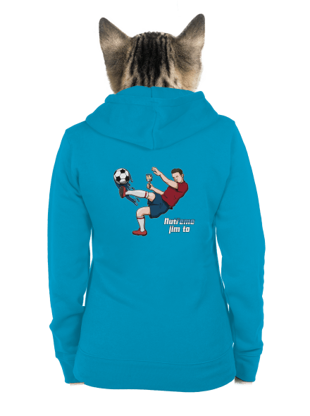 Natřeme jim to - Fotbal dámská mikina na zip Blue Atol