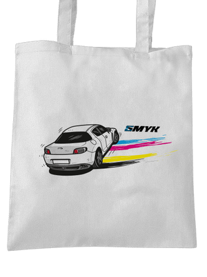 CMYK ve smyku taška White