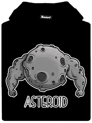 Asteroid dětská mikina klokanka Black
