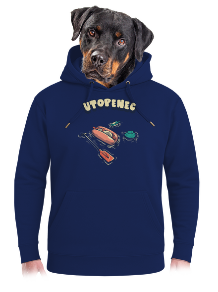 Utopenec unisex mikina premium Navy