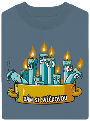 Svíčková unisex mikina bez kapuce Nordic Blue