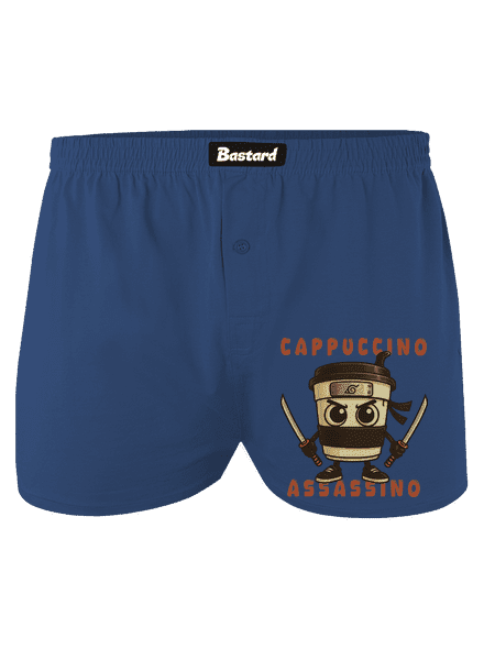 Cappuccino Assassino – Italian Brainrot pánské trenky Blue