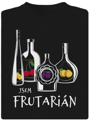 Frutarián pánské sportovní tričko Black