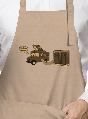 Točená čokoládová zástěra Rope