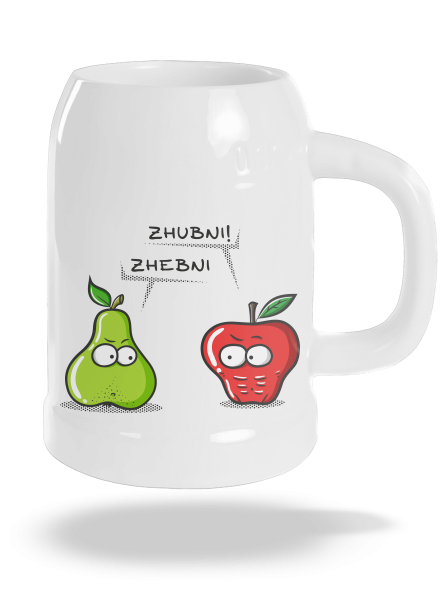 Zhubni! půllitr White