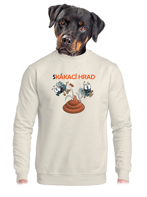 unisex mikina bez kapuce