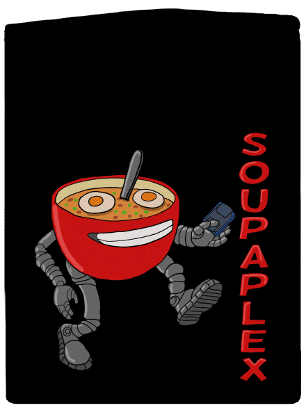 Soupaplex pánská mikina na zip Black