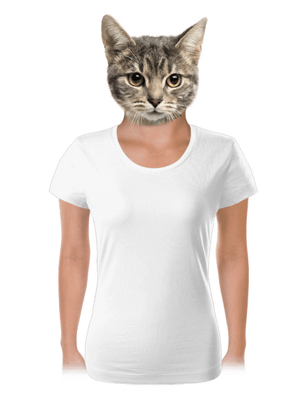 Bez potisku dámské tričko White