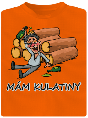 Mám kulatiny pánské sportovní tričko Neon Orange