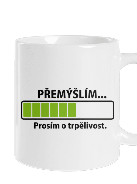 Přemýšlím klasický hrnek White