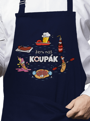 Český koupák zástěra Navy