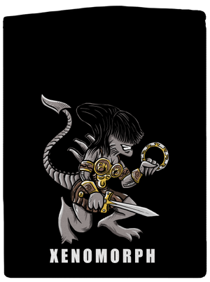 Xenomorph pánská mikina na zip Black