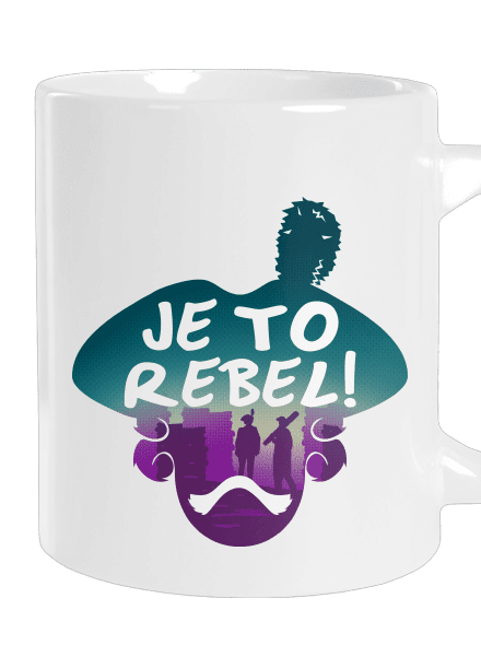 Je to rebel velký hrnek White