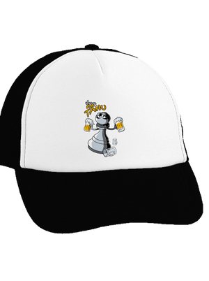 Na tahu kšiltovka truckerka Black cap