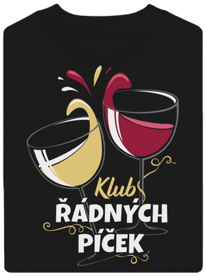 Klub řádných píček unisex mikina bez kapuce Black