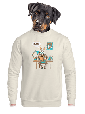 unisex mikina bez kapuce