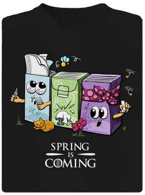 Spring is coming dětské sportovní tričko Black