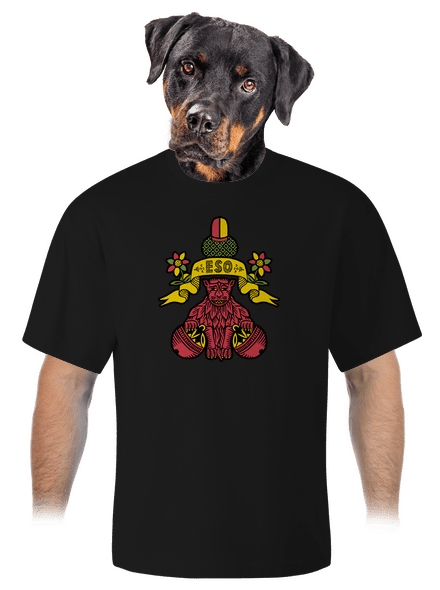 Kulový eso unisex tričko oversized Black