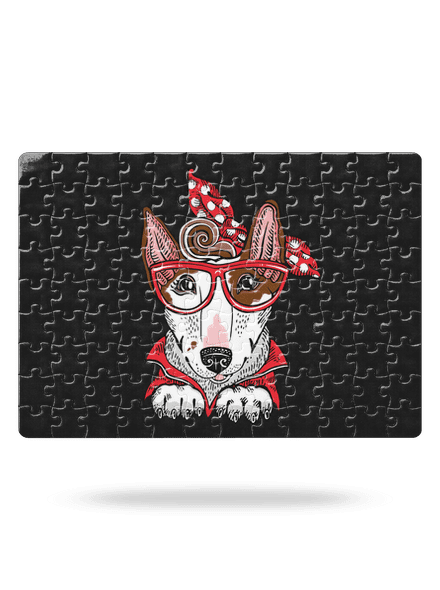 Bullteriér mama puzzle White
