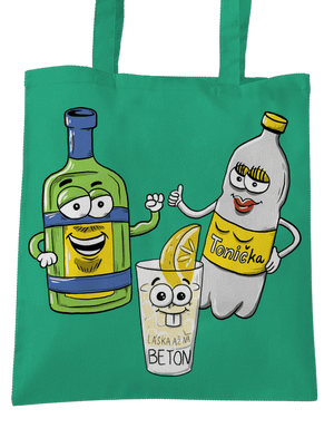 Láska na beton taška Mint