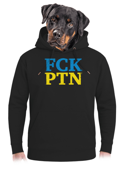 Ukrajina - FCK PTN unisex mikina premium Dark Black