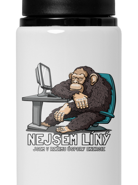 Nejsem líný lahev na vodu White
