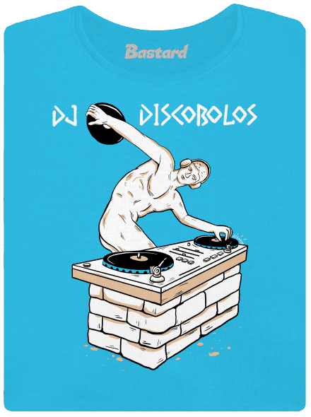DJ Discobolos dámské tričko s lemem Blue Atol