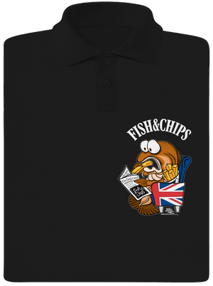 Fish and chips pánská polokošile Black