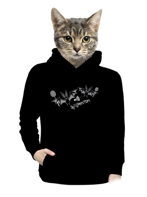 Batminton dámská mikina klokanka Black