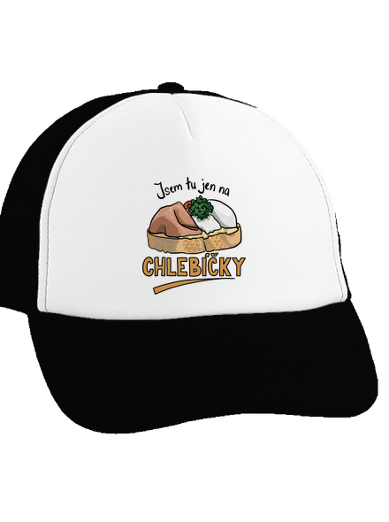 Na chlebíčky kšiltovka truckerka Black cap