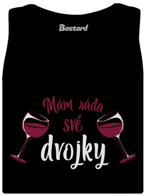 Dvojky dámské tílko klasické Black