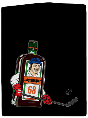 Jágrmeister pánská mikina na zip Black