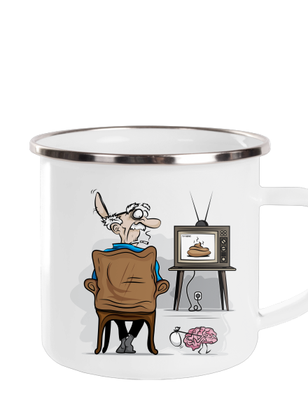 TV News plecháček White
