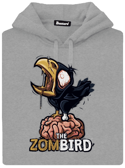 Zombird pánská mikina klokanka Light Melange