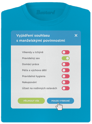 Manželské povinnosti dámské sportovní tričko Blue Atol