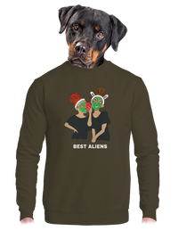 unisex mikina bez kapuce