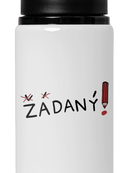 Zadaný a zadaná lahev na vodu White