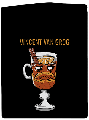 Vincent van Grog pánská mikina na zip Black