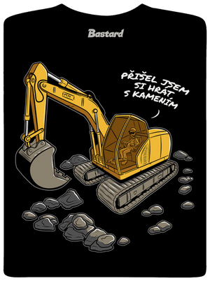 Hrát s kamením pánské tričko Black