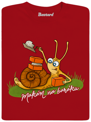 Makám na baráku pánské dlouhý rukáv Red