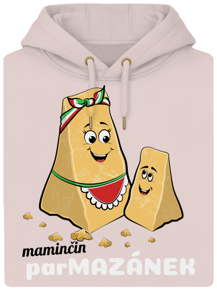 Maminčin Parmazánek unisex mikina premium Rose Chalk