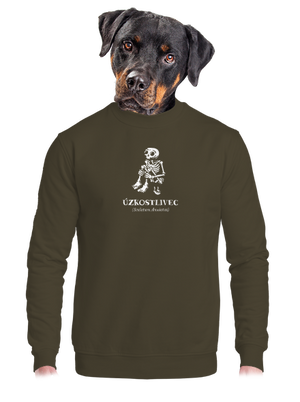 unisex mikina bez kapuce