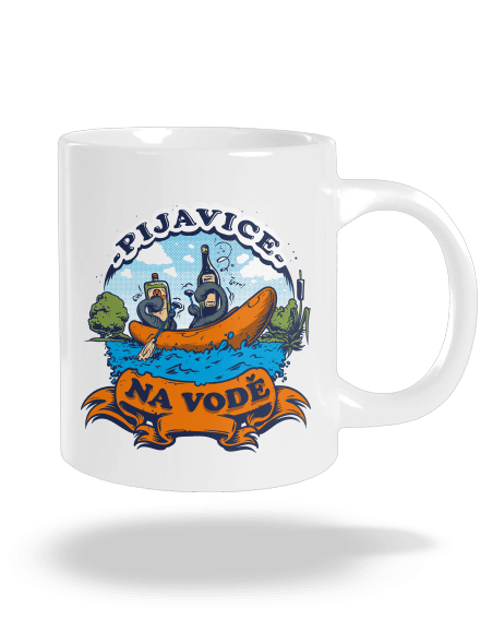 Pijavice na vodě velký hrnek White