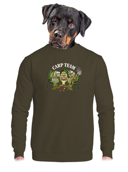 Carp Team unisex mikina bez kapuce Urban Khaki