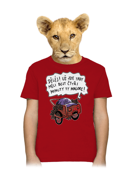 Jiří kára dětské tričko Red