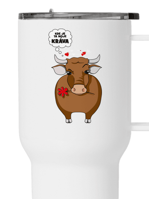 Kráva a bejk termohrnek White