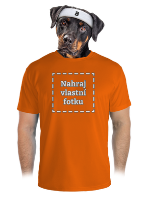 Vlastní potisk pánské sportovní tričko Neon Orange