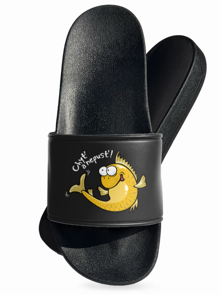 Zlaté rybky pantofle Black