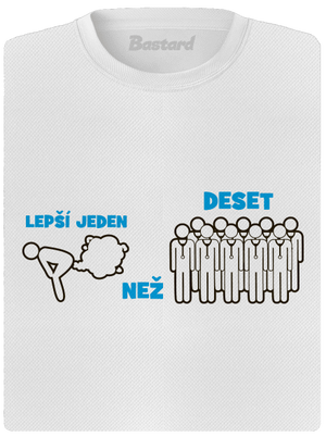 Jeden prd dámské sportovní tričko White